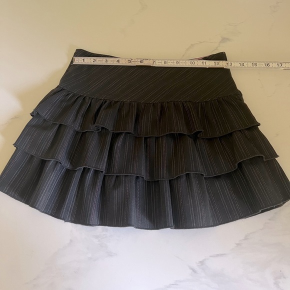 LaSenza Girl,black pinstripe skirt with ruffles - Picture 2 of 8